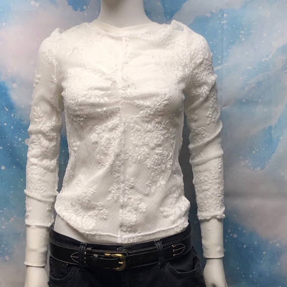 Free People Tops - SHEER FREE PEOPLE LACEY NEW TOP MULTI USE .